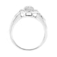 .925 Sterling Silver 1/3 Cttw Pave Set Round-Cut Diamond Braided Halo Cocktail Ring (I-J Color, I2-I3 Clarity)-2