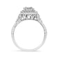 .925 Sterling Silver 1/3 Cttw Miracle Set Round-Cut Diamond Cocktail Ring (H-I Color, I1-I2 Clarity)-2