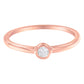 14K Rose Gold Plated .925 Sterling Silver Miracle Set Diamond Ring (1/20 Cttw, J-K Color, I1-I2 Clarity)-2