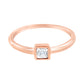 14K Rose Gold Plated .925 Sterling Silver 1/20 cttw Miracle Set Diamond Promise Ring (J-K Color, I1-I2 Clarity)-2