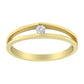 10K Yellow Gold Diamond Promise Ring (1/10 Cttw, H-I Color, I1-I2 Clarity)