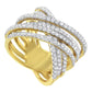 10KT Yellow Gold Diamond Bypass Ring (1 5/8 cttw, H-I Color, SI2-I1 Clarity)-2