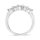 14K White Gold 1/2 Cttw Round-Cut 5-Stone Diamond Ring (H-I Color, SI1-SI2 Clarity)-2