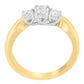 14K Two-Toned Gold 1/2 CTTW Round-cut Diamond Ring (G-H, SI1-SI2)-2