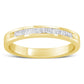 10K Yellow Gold over .925 Sterling Silver 1/5 Cttw Diamond Channel-Set Stackable Band Ring (H-I Color, I1-I2 Clarity)-2