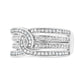 .925 Sterling Silver 1/2 Cttw Diamond Multi-Row Bypass Band Ring (I-J Color, I3 Clarity)-2