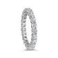 14K White Gold 2 1/4 Cttw Round Lab Grown Diamond Eternity Band Ring (F-G Color, VS1-VS2 Clarity)-2