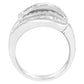 14KT White Gold Diamond Bypass Band Ring (1 cttw, H-I Color, SI1-SI2 Clarity)-2