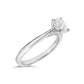 14K White Gold 1.0 Cttw Round Lab Grown Diamond Eagle Claw 4-Prong Set Solitaire Engagement Ring (F-G Color, VS2-SI1 Clarity)-2