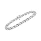 .925 Sterling Silver 1 cttw Brilliant Round-Cut Diamond "X" Link Bracelet (I-J Clarity, I2-I3 Color) - Size 7"