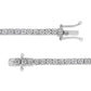 14K White Gold 3.0 Cttw Miracle Set Round-Cut Lab Grown Diamond Illusion 7" Tennis Bracelet (F-G Color, VS2-SI1 Clarity)-2