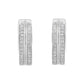 10K White Gold Diamond Hoop Earring (1/2 cttw, I-J Color, I2-I3 Clarity)-2