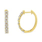 10KT Two-Toned Gold Diamond Hoop Earring (1/2 cttw, J-K Color, I2-I3 Clarity)-2