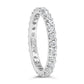 14K White Gold Shared Prong Set Round Diamond Eternity Band Ring (G-H Color, SI1-SI2 Clarity)