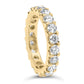 14K Yellow Gold Shared Prong Set Round Diamond Eternity Band Ring (G-H Color, SI1-SI2 Clarity)