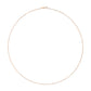 Unisex Solid 14K Gold 1.5mm Paperclip Chain Necklace - Choice of Length and Metal Color