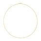 Unisex Solid 14K Gold 1.5mm Paperclip Chain Necklace - Choice of Length and Metal Color