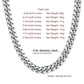 Men'S Stainless Steel Cuban Link Chain Necklace 10MM 18Inch Hip Hop Jewelry