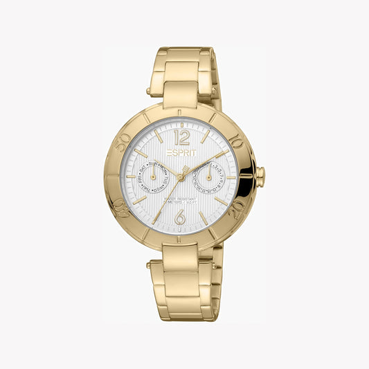 ESPRIT Women's Watch with Gold Stainless Steel Case and Gold Stainless Steel Band-0