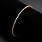 3W1687 - Rose Gold Brass Bracelet with AAA Grade CZ in Clear-1