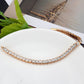 3W1699 - Rose Gold Brass Bracelet with AAA Grade CZ in Clear-3