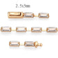 3W1711 - Rose Gold Brass Bracelet with AAA Grade CZ in Clear-3