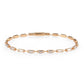 3W1711 - Rose Gold Brass Bracelet with AAA Grade CZ in Clear-0