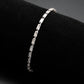 3W1715 - Rhodium Brass Bracelet with AAA Grade CZ in Clear-1