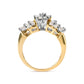 10K Yellow Gold 1.00 Cttw Diamond Starburst Ring Band (H-I Color, I1-I2 Clarity)-3