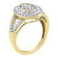 10kt Yellow Gold Diamond Cocktail Ring (1 cttw, H-I Color, SI2-I1 Clarity)-3