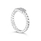 .925 Sterling Silver 1/5 Cttw Diamond ID and Cuban Link Band Ring (I-J Color, I2-I3 Clarity)