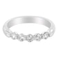 14K White Gold 1/2 cttw Diamond 5-Stone Band Ring (H-I Clarity, SI2-I1 Color)-3