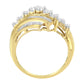 10K Yellow Gold Round and Baguette Diamond-Cut Ring (1/2 Cttw, I-J Color, I1-I2 Clarity)-3