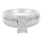 10KT White Gold Diamond Composite Ring (1 cttw, H-I Color, SI2-I1 Clarity)-3