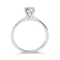 14K White Gold 1/2 Cttw Round Lab Grown Diamond 4 Prong Solitaire Engagement Ring (F-G Color, VS2-SI1 Clarity)-3