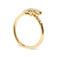 10K Yellow Gold 1/10 Cttw Diamond  Palm Tree Statement Ring (H-I Color, I1-I2 Clarity)-3