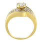 14K Yellow Gold Diamond Cocktail Bypass Ring (1 1/2 Cttw, H-I Color, SI2-I1 Clarity)-3