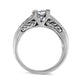 14K White Gold 1 1/4 Cttw Princess Cut Diamond Channel Set Engagement Ring (H-I Color, SI1-SI2 Clarity)-3