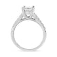 14K White Gold 1 1/5 Cttw 4-Prong Set Princess Diamond Classic Engagement Ring (I1-I2 Color, H-I Clarity) Ring-3