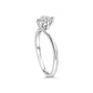 14K White Gold 4/5 Cttw Round Lab Grown Diamond Bypass Solitaire Engagement Ring (F-G Color, VS1-VS2 Clarity)-3