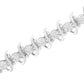 .925 Sterling Silver 1 cttw Prong-Set Diamond Link Bracelet (I-J, I1-I2) - 7.25"-3