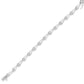 Sterling Silver Rose Cut Diamond Fashion Tennis Bracelet (0.5 cttw, I-J Color, I2-I3 Clarity)