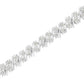 .925 Sterling Silver 1 cttw Double Row Miracle Set Diamond Link Bracelet (I-J Clarity, I3 Color) - Size 7.25"