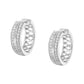 10K White Gold Diamond Hoop Earring (1/2 cttw, I-J Color, I2-I3 Clarity)-3