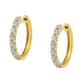 10KT Two-Toned Gold Diamond Hoop Earring (1/2 cttw, J-K Color, I2-I3 Clarity)-3