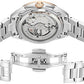 Bulova Ladies' Classic Diamond 3-Hand Automatic in Stainless Steel, Mother-of-Pearl Dial and Open Aperture Dial