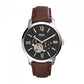 Fossil Townsman Men's Automatic Watch with Mechanical Movement and Skeleton Dial