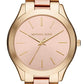 Michael Kors Slim Runway Women's Watch, Stainless Steel Bracelet Watch for Women