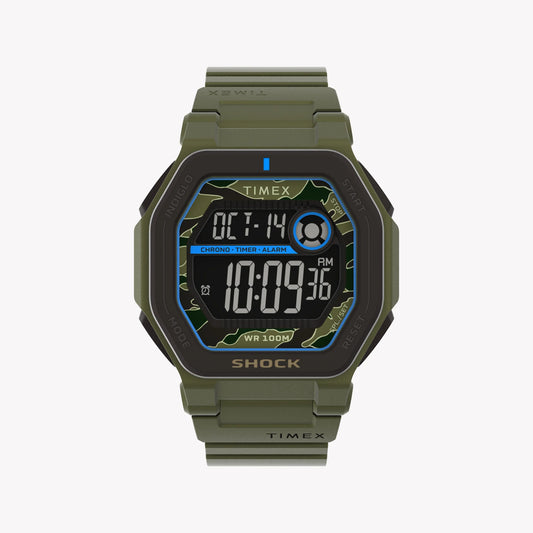 TIMEX COMMAND ENCOUNTER DIGITAL GREEN - RUGGED MEN'S ADVENTURE WATCH WITH CHRONOGRAPH & WATER RESISTANCE-0