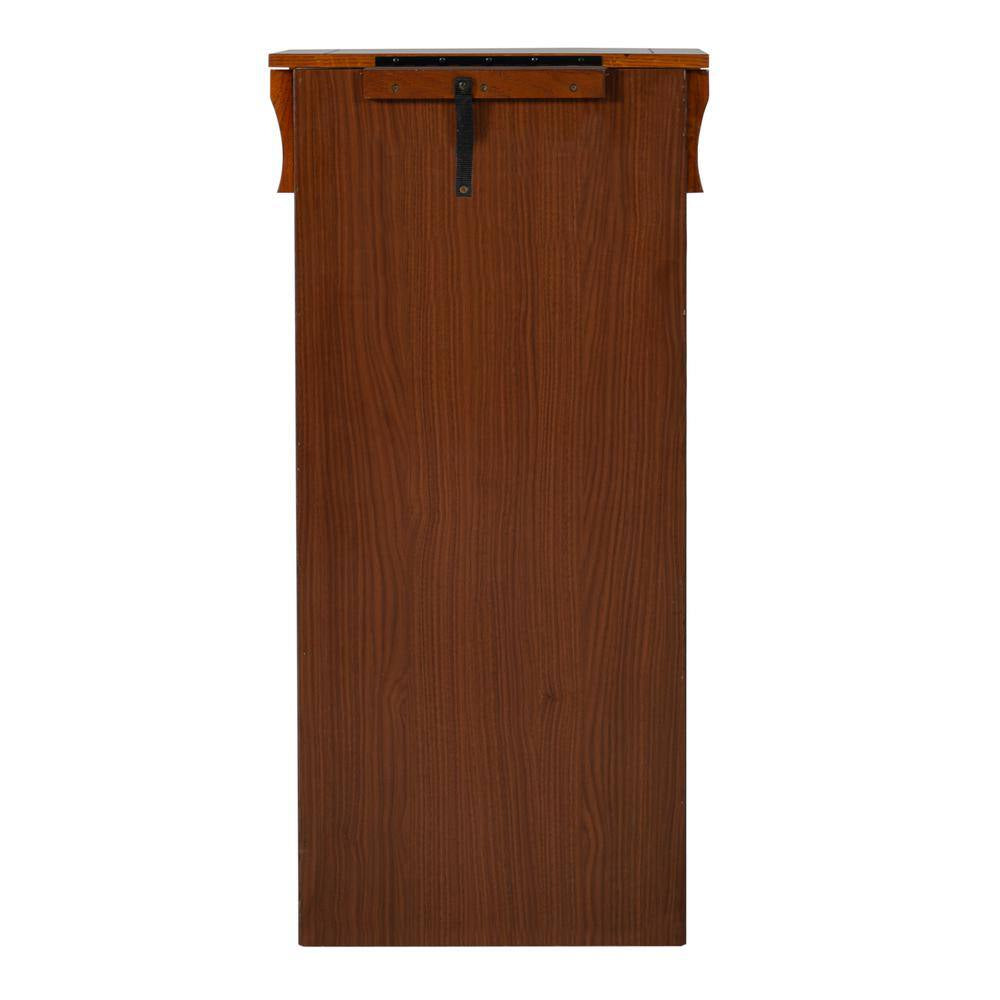 Arden Mission Oak Wood Free Standing 19.63 In. W Jewelry Armoire with Necklace Hooks